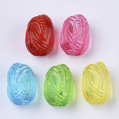 Transparent Acrylic European Beads X-TACR-T015-027-1