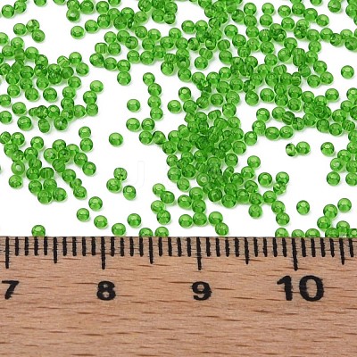15/0 Transparent Czech Glass Seed Beads SEED-N004-004-09-1