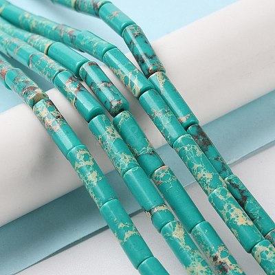 Synthetic Imperial Jasper Dyed Beads Strands X-G-D077-B01-04-1