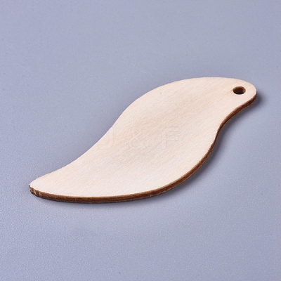 Unfinished Blank Poplar Wood Big Pendants WOOD-D021-15-1