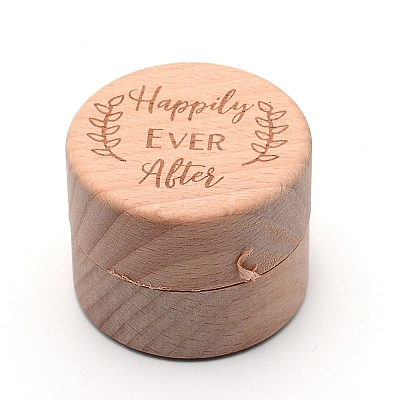 Wooden Ring Boxes OBOX-WH0006-11B-1