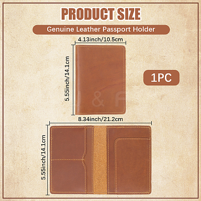 Cowhide Passport Protector Covers OFST-WH20007-024A-1