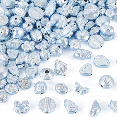 100G Pearlized Opaque Acrylic Beads OACR-TA0004-32D-1