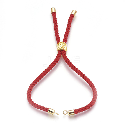 Cotton Cord Bracelet Making KK-F758-03-G-1
