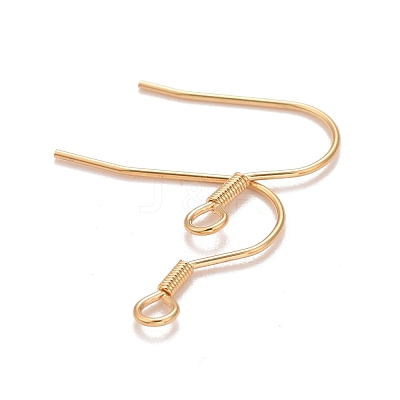 304 Stainless Steel Earrings Hooks STAS-P227-06G-1
