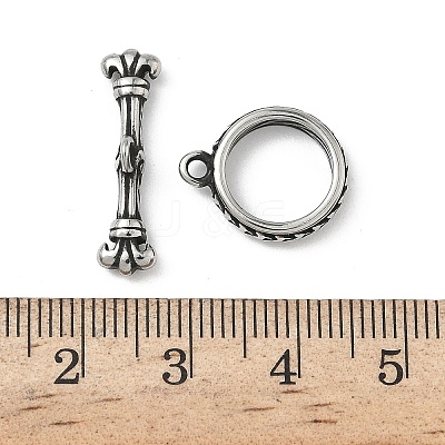 304 Stainless Steel Toggle Clasps STAS-L022-563AS-1