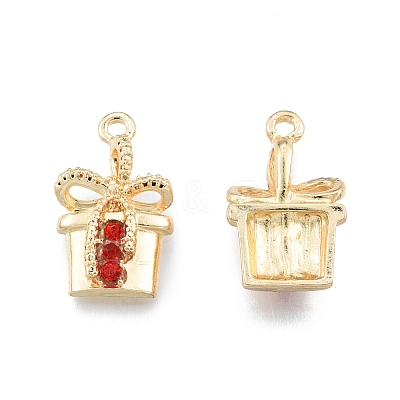 Alloy Rhinestone Pendants FIND-A017-48LG-1
