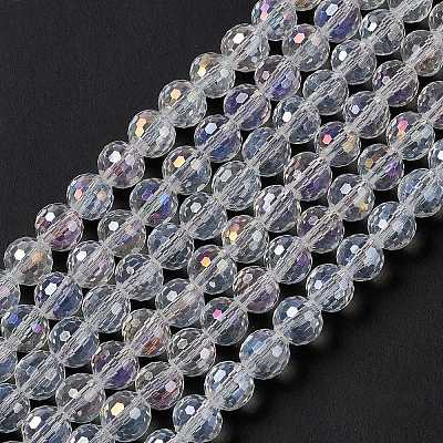 Electroplate Glass Bead Strands EGLA-R040-8mm-15-1
