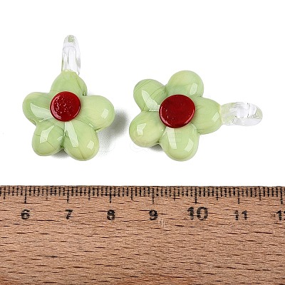 Handmade Lampwork Pendants LAMP-Q039-21K-1