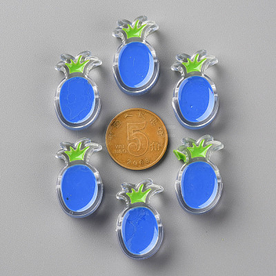 Transparent Enamel Acrylic Beads TACR-S155-002K-1