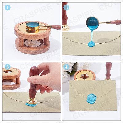 Sealing Wax Particles Kits for Retro Seal Stamp DIY-CP0003-60D-1