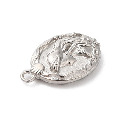 304 Stainless Steel Pendants STAS-D049-03D-1