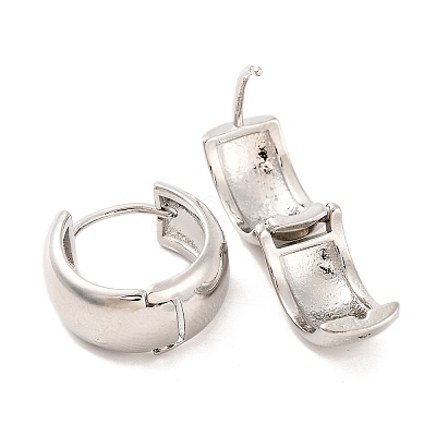 Brass Hoop Earrings for Women EJEW-U015-23P-03-1