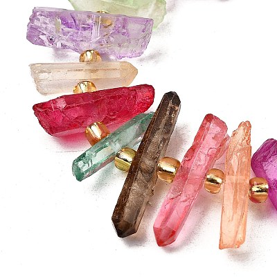 Natural Quartz Crystal Beads Strands G-F800-C15-1