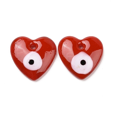 Handmade Evil Eye Lampwork Pendants LAMP-M014-05B-1