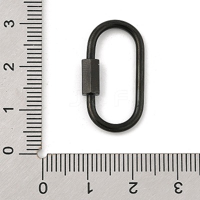 Ion Plating(IP) 304 Stainless Steel Screw Carabiner Lock Charms STAS-H107-04D-B-1