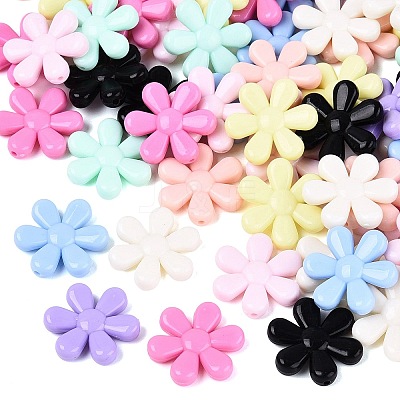 Opaque Acrylic Beads OACR-Q203-05-1