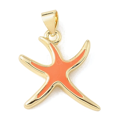 Brass Enamel Pendants KK-CBA6938-16G-1