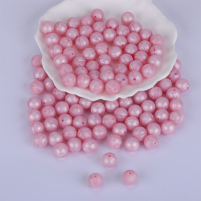 Round Silicone Focal Beads SI-JX0046A-53-1