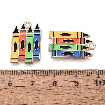 Alloy Enamel Pendants ENAM-Q004-01KCG-27-1