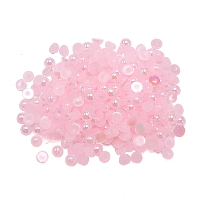 Opaque Resin Cabochons LS-CRES-WH0013-03A-1