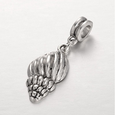 Mixed Ocean Theme Tibetan Style Alloy Large Hole European Dangle Charms X-PALLOY-JF00046-1