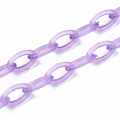 Handmade Transparent ABS Plastic Cable Chains X-KY-S166-001C-1
