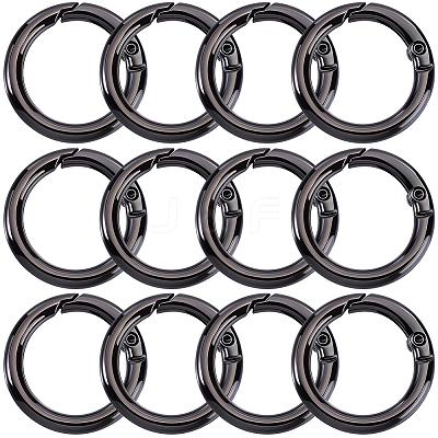 15Pcs Zinc Alloy Spring Gate Rings FIND-BBC0005-01B-B-1