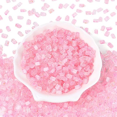 Transparent Spray Painted Glass Seed Beads SEED-L011-10A-12-1