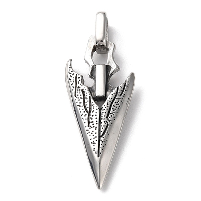 Ion Plating(IP) 304 Stainless Steel Pendants STAS-D067-12AS-1