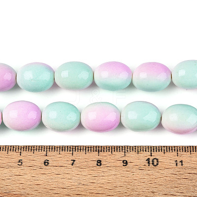 Spray Painted Synthetic Turquoise Beads Strands TURQ-T004-15D-1