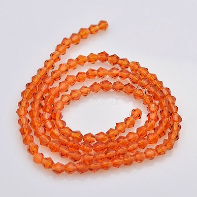 Faceted Bicone Glass Beads Strands EGLA-P017-4mm-06-1