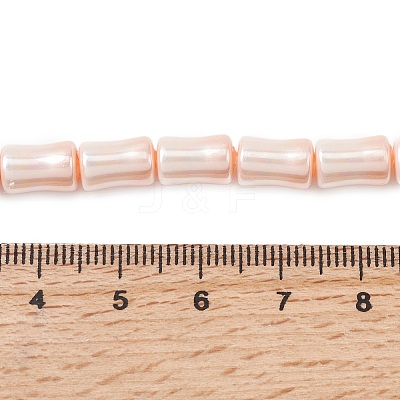 Electroplate Opaque Glass Imitation Pearl Beads Strands EGLA-H113-07A-1
