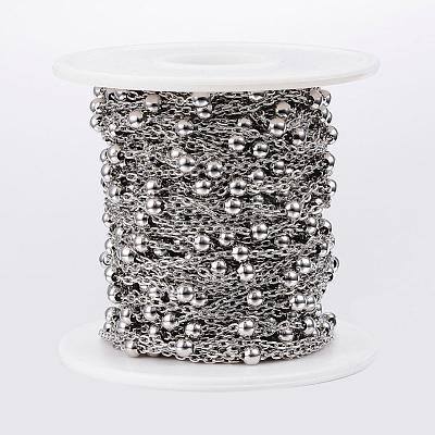 Tarnish Resistant 304 Stainless Steel Cable Chains CHS-H009-30P-1