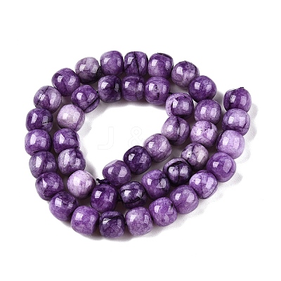 Dyed Natural White Jade Beads Strands G-T138-S13-1