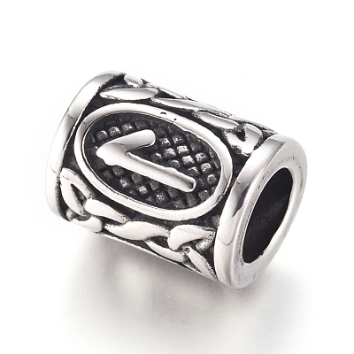 304 Stainless Steel European Beads OPDL-G010-07AS-11B-1