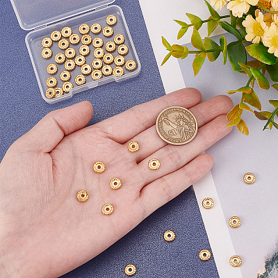 Brass Beads KK-DC0001-23-1