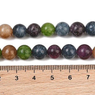 Natural Dyed White Jade Beads Strands GG-CBAEB22-B01-8mm-15-1