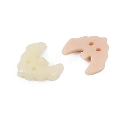 2-Hole Glass Buttons PORC-R010-02-1
