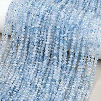 Natural Aquamarine Beads Strands G-RM250101-B31-1