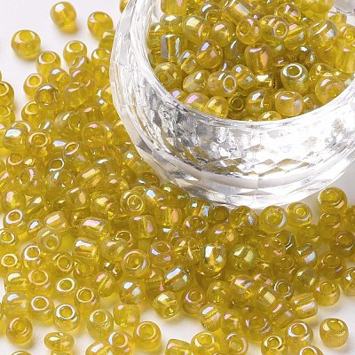 Round Glass Seed Beads SEED-A007-4mm-170-1