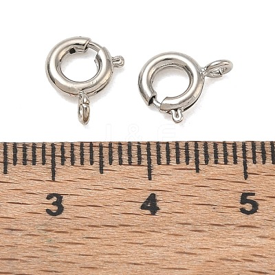 Brass Spring Ring Clasps KK-CBA1AE8-05B-P-1
