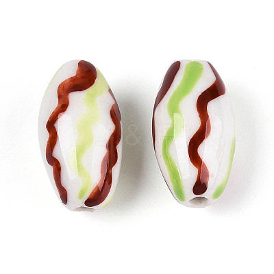 Handmade Porcelain Beads PORC-T134-15B-1