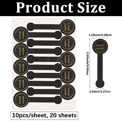 20 Sheets DIY Sealing Stickers AJEW-DJ0004-27-1