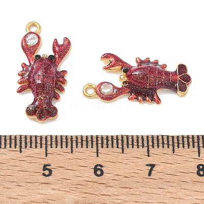 304 Stainless Steel Enamel & Glitter Powder Pendants STAS-Q119-07G-02-1