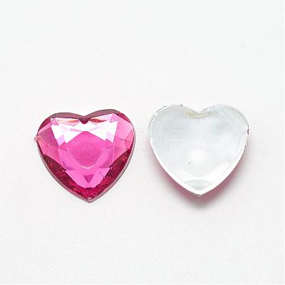 Acrylic Rhinestone Flat Back Cabochons GACR-Q009-25x25-08-1