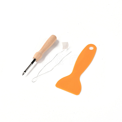 DIY Cotton Cup Mat Punch Needle Kits DIY-K032-38D-1