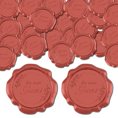 50Pcs Adhesive Wax Seal Stickers DIY-CP0010-16A-1