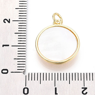 Brass Micro Pave Clear Cubic Zirconia Pendants KK-N268-73G-1