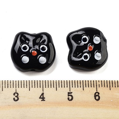 Opaque Acrylic With Enamel Beads OACR-U001-07B-1